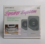 Vintage Optimus 40-1401 Pair Mini Wired Portable Speaker System Lightweight. Fixed Price $14.99.