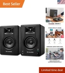 BX4BT Pair 4.5" Studio Monitors And Pc Speakers With Bluetooth For Recording .... Fixed Price $286.39.
