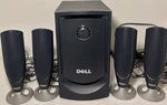Dell R106 Wired 5.1 Computer Speaker System W/ Subwoofer Black/silver. Fixed Price $49.95.
