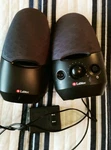 Labtec Spin 75 Speakers Model 0082A. Fixed Price $18.00.