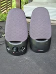 Labtec Spin 75 Multipurpose Stereo Speakers S-0082A Black No Plug. Fixed Price $15.86.