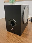 Logitech X-230 S0123A Subwoofer Black, Power Cord Included. Fixed Price $19.95.