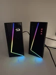 Redragon GS520 Rgb Desktop Speakers, 2.0 Channel Pc Tested Working. Fixed Price $18.00.