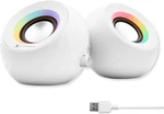 X9 Performance White Computer Speakers With Rgb Lighting, Bluetooth, Usb, And Au. Fixed Price $64.49.