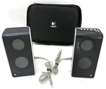Logitech S-0155A Portable Speakers Usb Powered Multimedia Pc Stereo W/ Case. Fixed Price $19.95.
