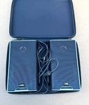 Cyber Acoustics Fc Mini Usb Speakers CA-2908 W/ Case. Fixed Price $24.95.