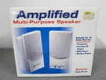 Kinyo PS-230 Multimedia Speaker System Pc Retro Vintage White New Open Box. Fixed Price $44.95.