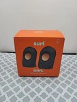 Surf Onn. Usb Stereo Speakers 5' Cable 1.5W Rms Output New/tested. Fixed Price $15.00.
