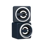 North Computer Speakers Navy Blue 3.5MM Jack Lightweight Design. Fixed Price $13.99.