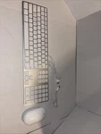 Apple White Aluminum Usb Wired Keyboard A1243 Mighty Mouse A1152 Imac. Fixed Price $40.00.