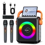 Karaoke MACHINE,8000MAH Portable Bluetooth Speaker With 2 Wireless Microphone.... Fixed Price $89.99.