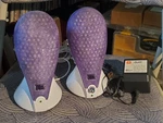 Jbl Duet Compact Speakers W/adapter, Line In, New Drivers, Purple-black Grills. Fixed Price $22.99.