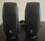 Logitech S-120 Black Desktop Computer Stereo Speakers M/n: S-00026. Fixed Price $18.00.