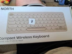 North Compact Wireless Keyboard 2.4GHZ Round Keys. Fixed Price $12.99.