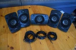 Logitech Z906 5.1 Surround Thx Speakers & Wires Black/no Subwoofer -tested. Fixed Price $121.99.