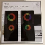 Vivitar Works Desktop Stereo Speakers Colorful Multi-lighting Led QUB60015. Fixed Price $15.00.