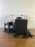 Cyber Acoustics CA-SP24 Black Silver 20W Stereo Powered Speaker System. Fixed Price $58.49.