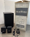 220V *read Dsp* Cambridge Soundworks Microworks 2.1 Speakers Powered High Output. Fixed Price $341.72.