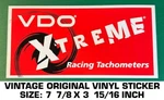 Vdo Xtreme Racing Tachometers - Vintage Original Vinyl Decal Sticker Drag. Fixed Price $9.53.