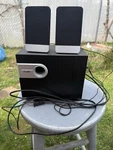 Proht 2.1 Channel Wired Computer Speakers Subwoofer Bass Volume Black/silver. Fixed Price $31.99.
