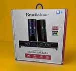 Brookstone Dual Pc Speakers Usb 3.5MM Stereo Desktop Gaming Audio System New. Fixed Price $29.99.