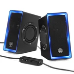 Gogroove Sonaverse O2I Speakers For Pc With Aux Input (black Leds). Fixed Price $34.99.