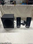 Gigaware 16W 2.1 Multimedia Speaker Set With Subwoofer Model 40-287. Fixed Price $31.99.