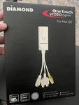 Diamond Multimedia VC500MAC One Touch Video Capture Adapter Os. Fixed Price $22.00.