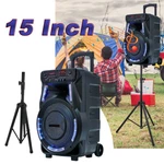 2700W 15 Inch Professional Wireless Bluetooth Pa Loud Speaker Usb/tf/fm/aux/led. Fixed Price $142.99.