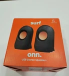 Surf Onn Usb Stereo Speakers 100009049 -open Box. Fixed Price $18.99.
