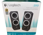 Logitech Z200 10W Multimedia Speakers, Pair - Black. Fixed Price $39.99.
