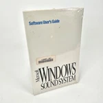 Microsoft Windows Sound System Software User's Guide Vintage Factory Sealed. Fixed Price $19.99.