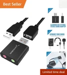 Sabrent Aluminum Usb Stereo Sound Adapter - Plug & Play Audio For Windows/mac. Fixed Price $18.99.