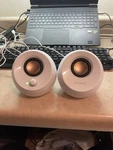 Creative Pebble White Usb Powered 2.0-CHANNEL Desktop Speakers.. Fixed Price $16.46.
