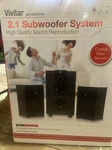 Vivitar 2.1 Subwoofer Speaker System V79033N Computer Laptop MP3 Player Tablet. Fixed Price $16.80.