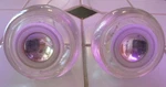 Pair Of Apple Pro Speakers - Model M6531 Clear Acrylic Balls, By Harmon Kardon. Fixed Price $24.31.