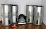Sharper Image Wireless Indoor/outdoor Speakers CT413 Transmitter Cord & Remote. Fixed Price $85.00.