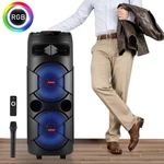 Dual 12" Bluetooth Speaker Loud Subwoofer Heavy Bass Sound System Party & Mic. Fixed Price $139.99.