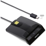 Secure Usb-c Smart Card Reader For Military Cac And Government Ids Gloss Black. Fixed Price $31.97.