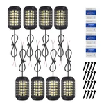 8X Pure White Led Rock Lights Waterproof Underglow Underbody Lamp Exv. Fixed Price $28.49.