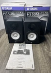 Yamaha HS50M Studio Monitor Speakers Pair Powered Active 5" Tested W/ Boxes!. Fixed Price $215.00.