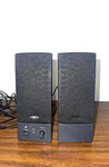 Cyber Acoustics CA-2016 Computer Speakers Pair Tested & Working. Fixed Price $17.99.