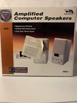 Amplified Computer Speakers Cyber Acoustics - Mms 2 Open Box. Fixed Price $70.00.