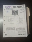 Sony SRS-A35/PC35 Service Manual Original Repair Book Speaker System. Fixed Price $49.99.