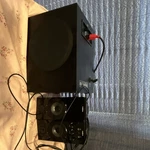 Insignia 2.1 Wired Computer Speaker System W/ Subwoofer, Volume Control, Black. Fixed Price $18.35.