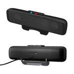 New Cyber Acoustics Usb Stereo Speaker Bar (CA-2890) Easily Clamps Monitor. Fixed Price $29.95.