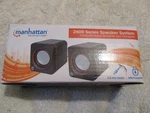 Manhattan 2600 Usb Powered Stereo Speaker System - Volume Control New In Box. Fixed Price $7.55.