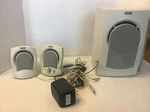 Vintage Altec Lansing Multimedia Computer Speaker System AVS300 W/ Power Cord. Fixed Price $38.00.