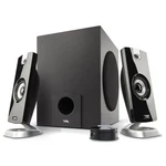 Cyber Acoustics CA-3090 2.1 Speaker System With Subwoofer 18W Power R. Fixed Price $61.57.