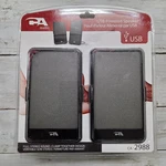 Cyber Acoustics CA-2988 Usb Powered Portable Laptop Speakers Black New. Fixed Price $14.99.